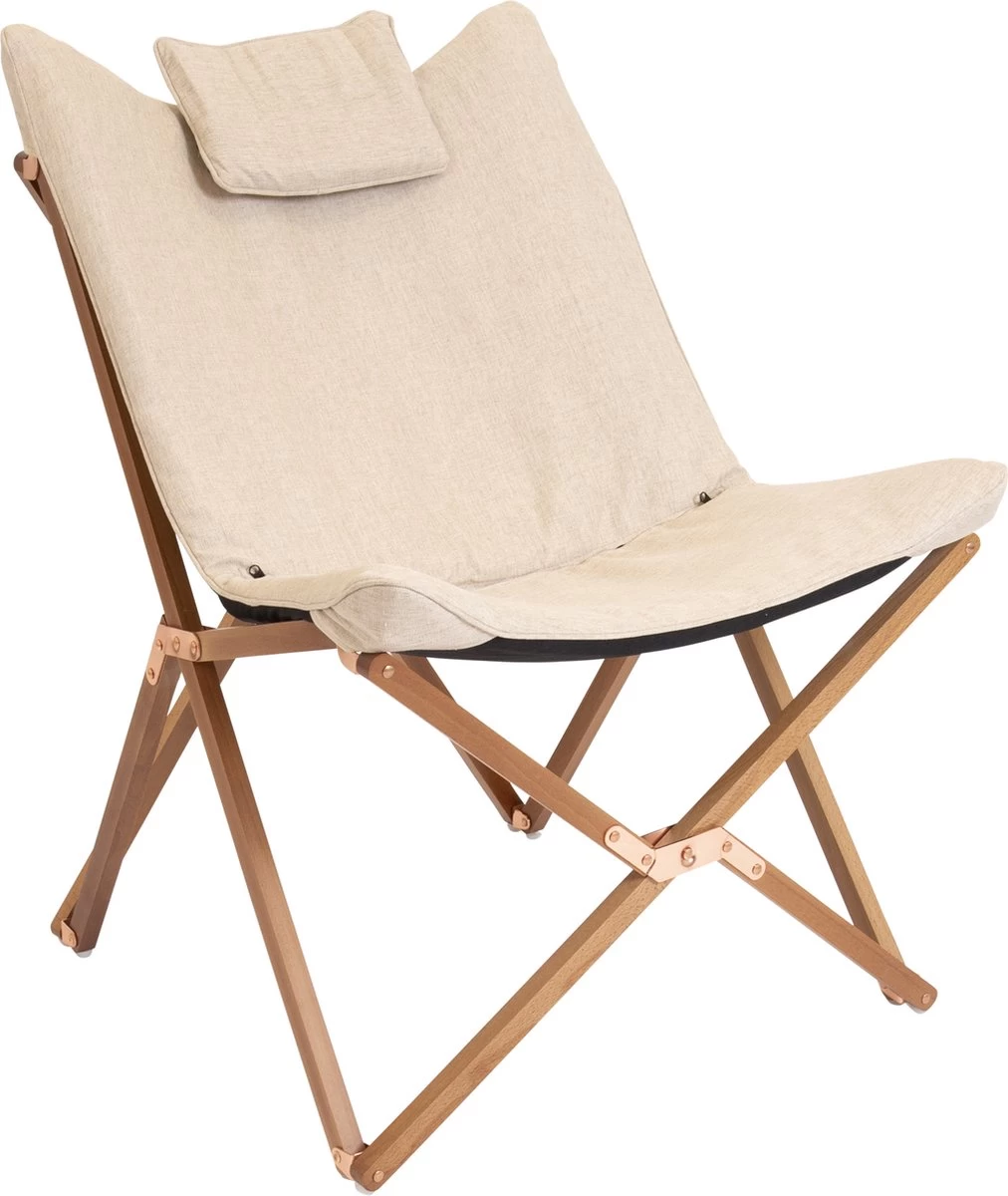 Bo-Camp Urban Outdoor Collection - Relaxstoel - Bloomsbury - M - Oxford Polyester - Beige - Afbeelding 6