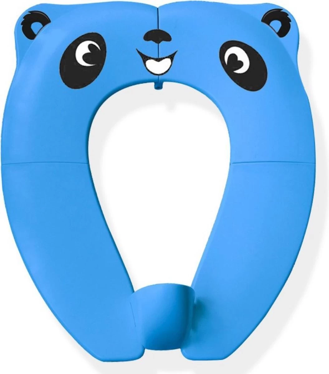 Blauwe Opvouwbare Toilet Zitje - WC Verkleiner - WC Bril Verkleiner- Urinoirs Kind - Toilet Training - Plas Trainer Zitje - Reis Accessoires - Camping Toilet Zitje - Toilet Verkleiner - Toilet Bril Verkleiner - Afbeelding 2