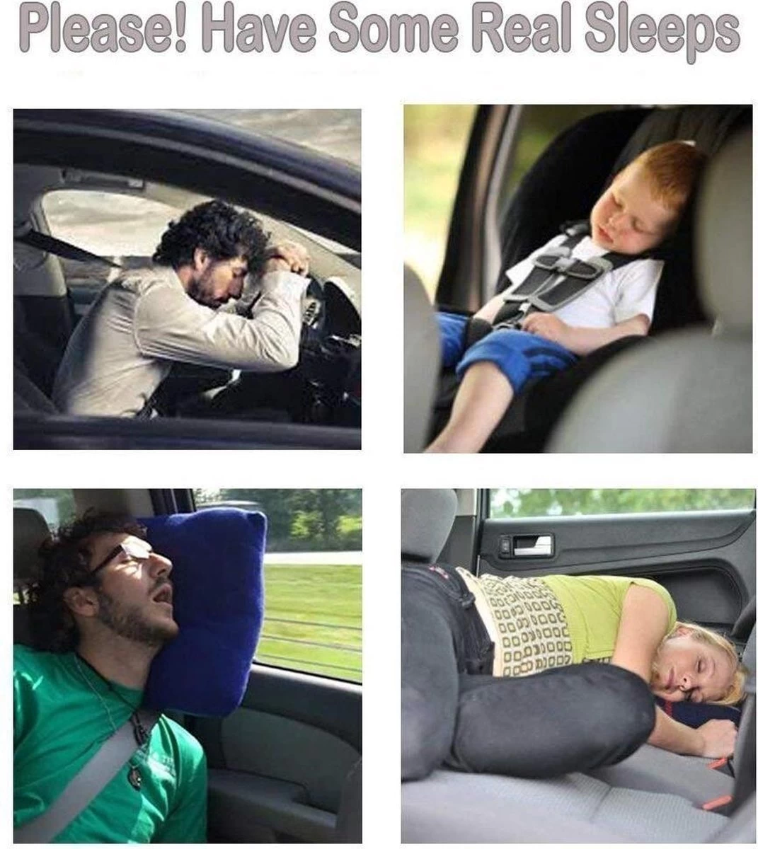 Merkloos Auto Reizen Opblaasbare Matras Luchtbed Camping Universele SUV Achterbank Couch (Grijs) - Afbeelding 3