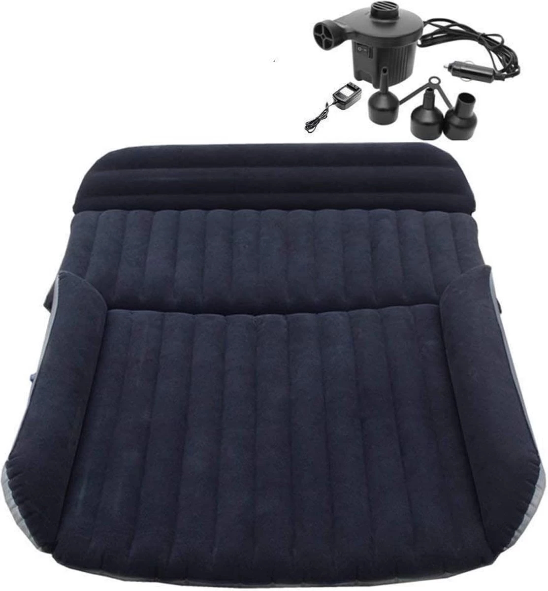 EZLife Auto Luchtbed Zwart 198x158cm