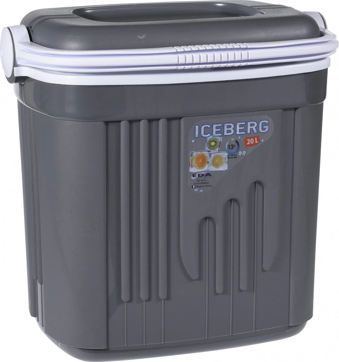 Merkloos ICEBERG Eda Koelbox Grijs - 20 Liter
