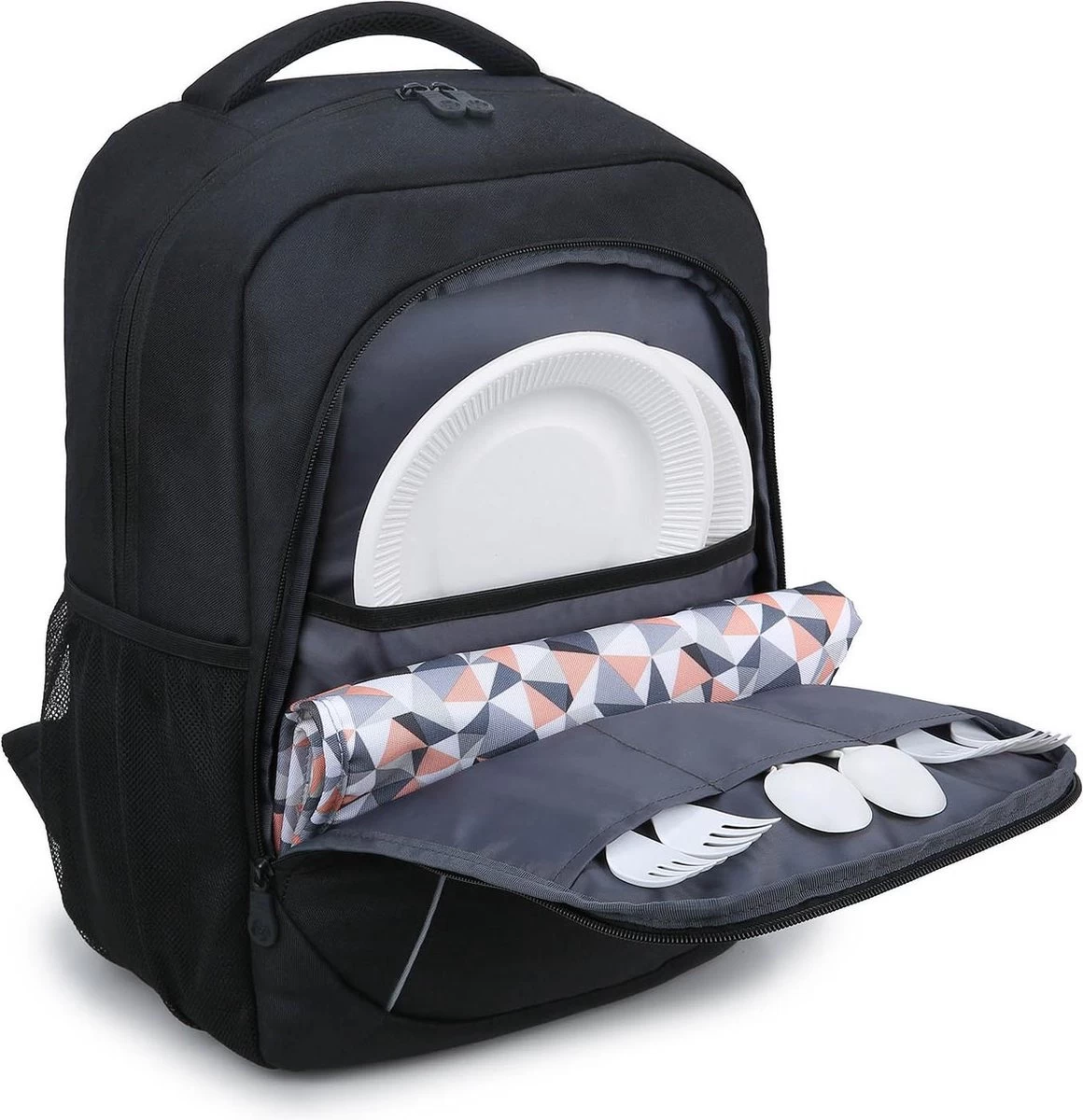 Koelrugtas - 23L - Wandelrugzak - Dagrugzak - Outdoor Rugzak - Dames & Heren - Zwart - Afbeelding 5