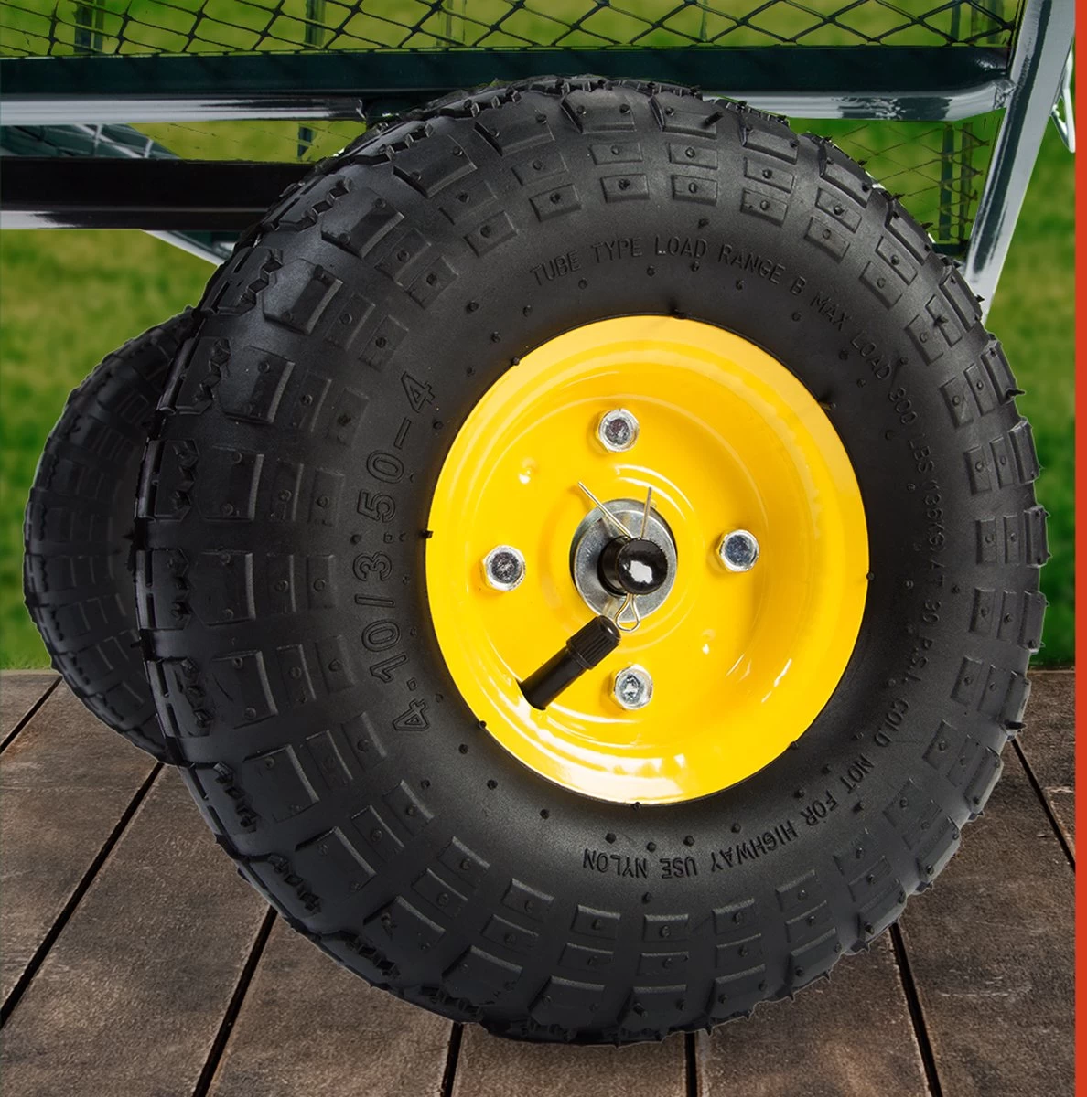 Gardebruk Bolderkar Binnenzeil - Belastbaar Tot 550 Kg – Groen - Afbeelding 6