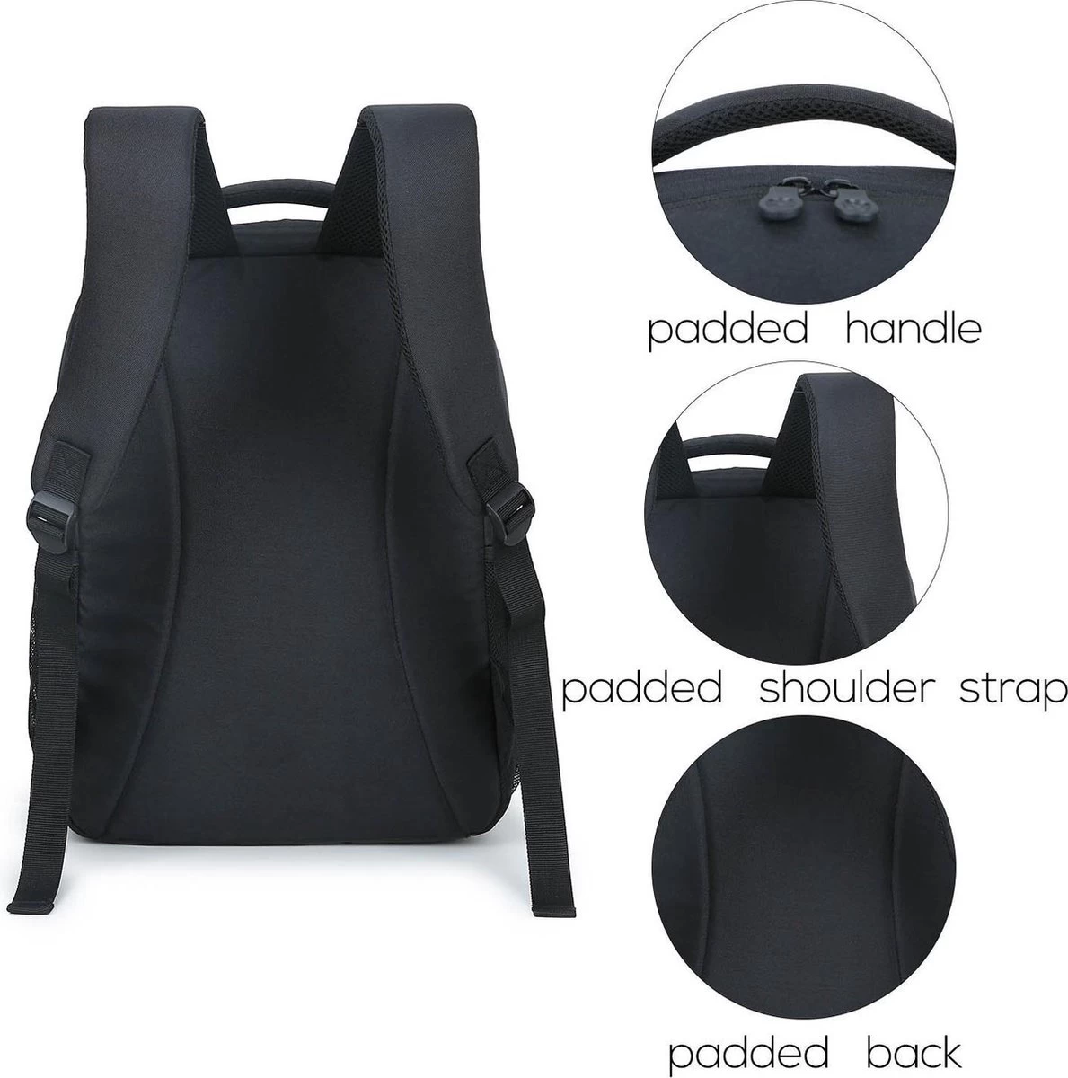 Koelrugtas - 23L - Wandelrugzak - Dagrugzak - Outdoor Rugzak - Dames & Heren - Zwart - Afbeelding 9