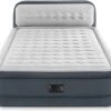 Intex 64448 - Queen Deluxe Ultra-Plush Zelfopblazend 2-persoons Luchtbed Met Hoofdboord (203x152x46cm)