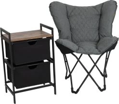 Bo-Camp Campingvlinderstoel - Himrod - Inklapbaar - Groen