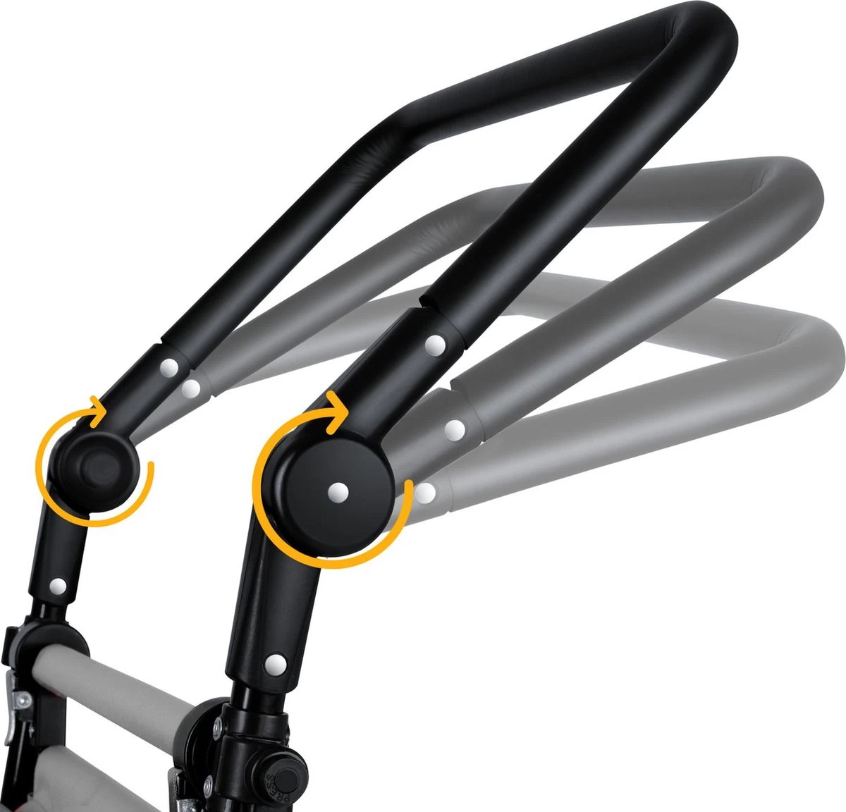 Rijoka Luxe Opvouwbare Bolderkar/Bolderwagen | Met Dakje En Draagtas | Marine Blauw - Afbeelding 5