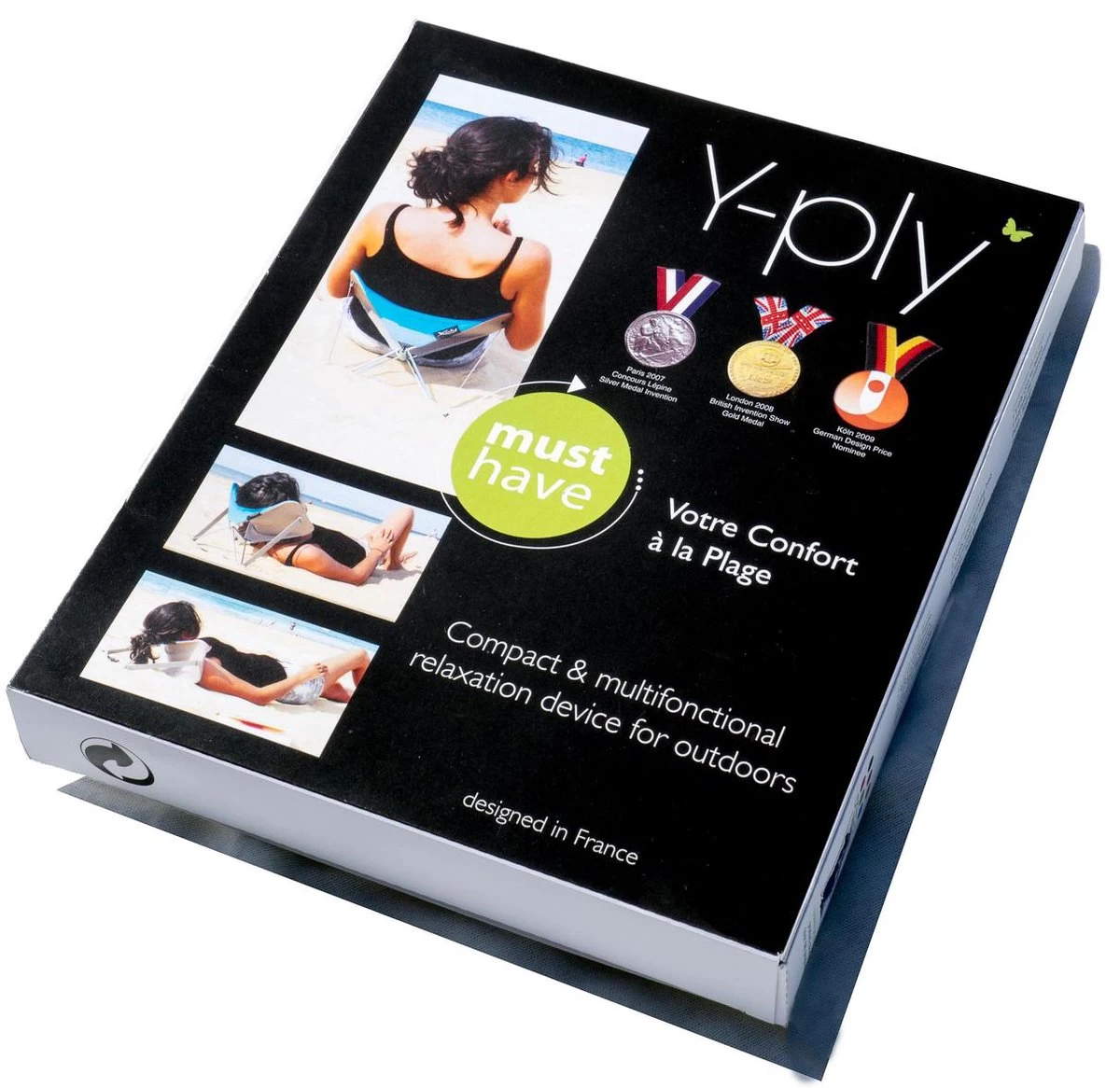 Y-ply Ruggensteuntje - Strandstoel - Opvouwbaar - Rood - Afbeelding 6