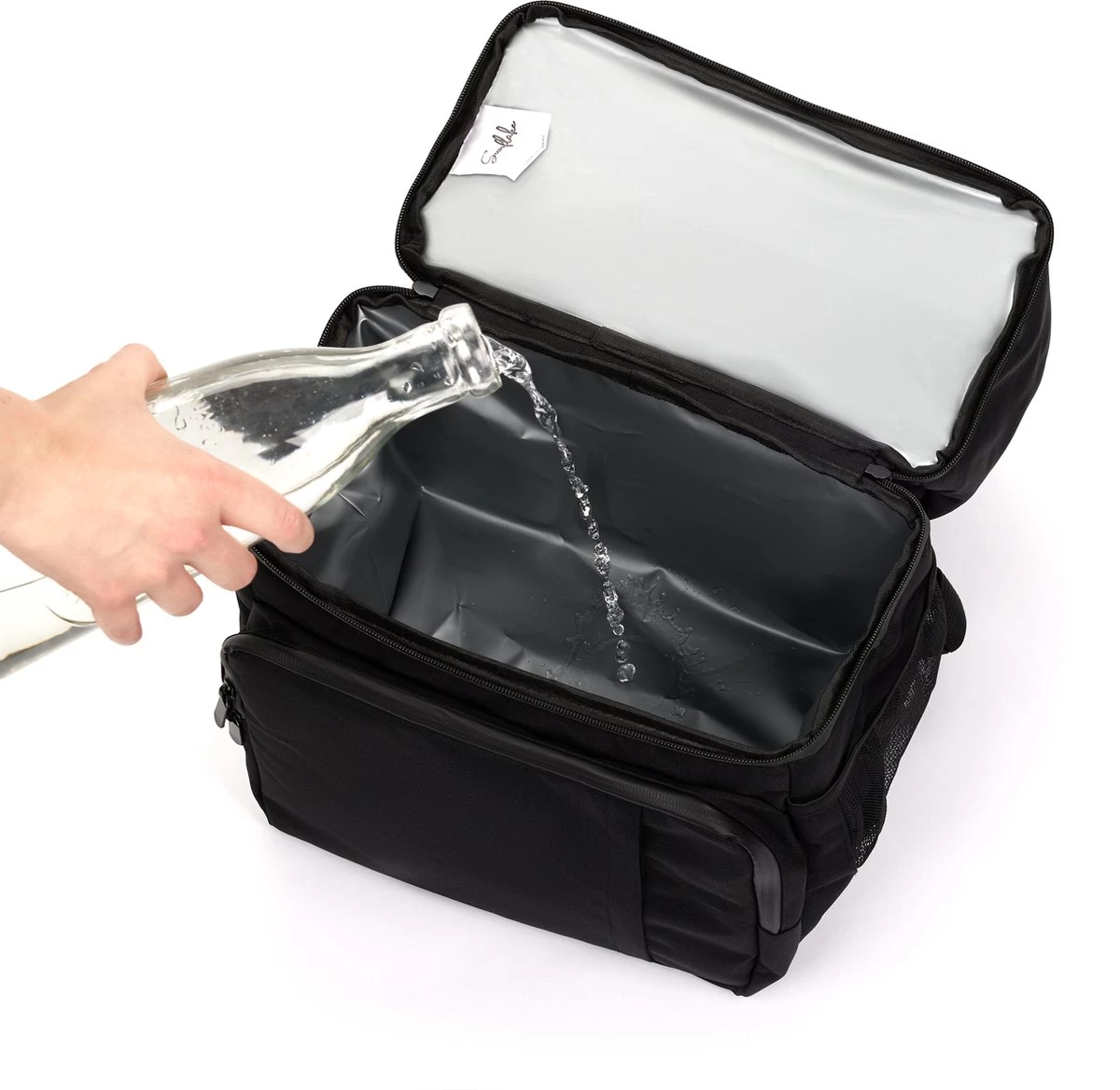 Sunflake Koeltas Rugzak (28L) - Geschikt Voor 16 Blikjes - Lunchtas Voor Dames En Heren - Zwart - Afbeelding 5