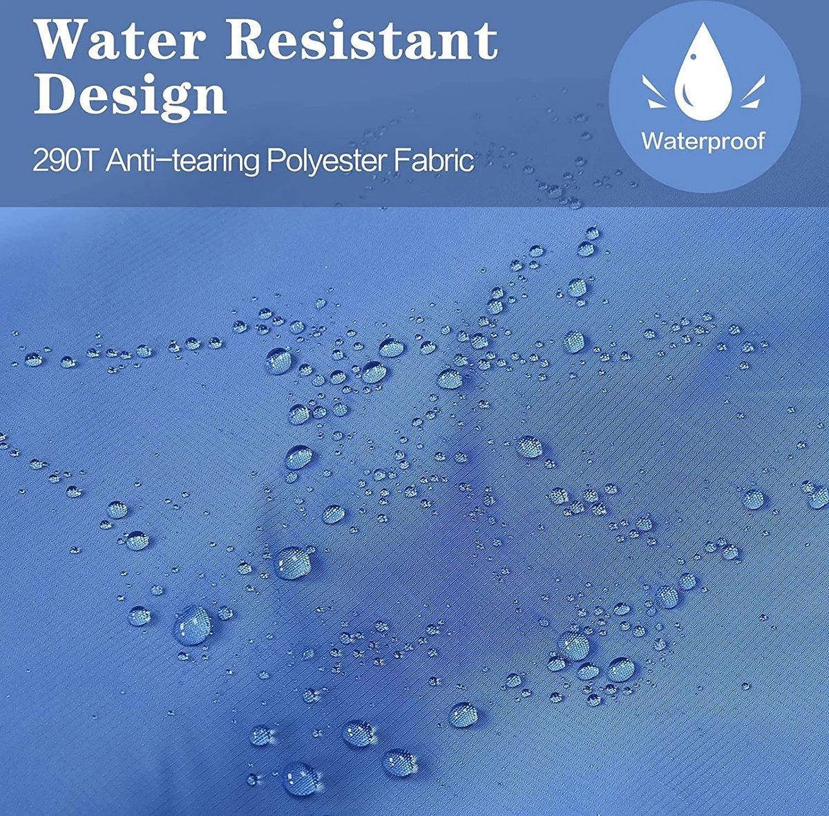 HikeMeister ® Mummy Slaapzak Kamperen Blauw Ca. 220 X 75 Cm Met Draagtas - Afbeelding 4