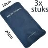 Platte Koelelementen - 3 Stuks - Hot / Cold Pack - 10 X 20 Cm - 180 Gram - Coolpack / Icepack - Voor Bij Blessures / Koeltas