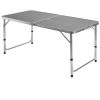 Casaria Campingtafel – Inklapbaar Verstelbaar - 120x60x70 Cm Grijs