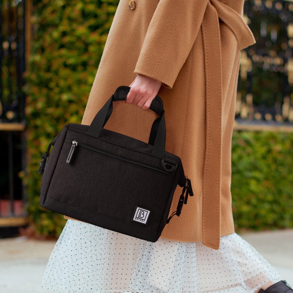 Brisby 4 Laags Geïsoleerde Koeltas - Lunchtas 12 Liter - Extra Ruimte Uitvouwbaar- Zwart - Afbeelding 5