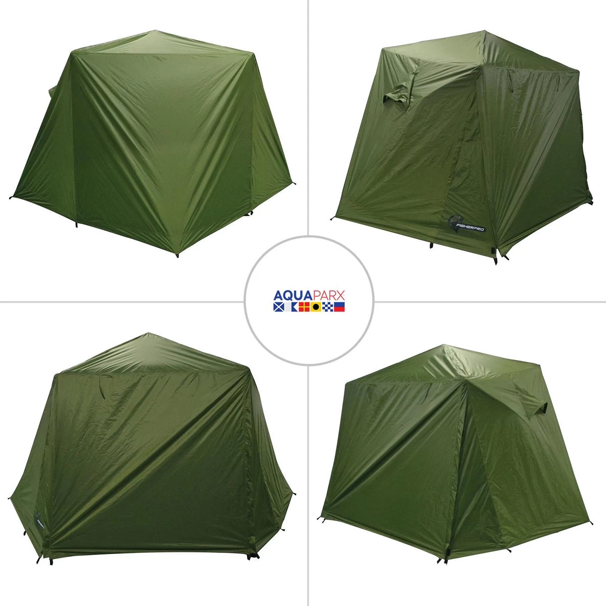 FisherPro WildLand Tent –comfortabele Vistent – Handige Strandtent – Compacte Festival Tent - Uitbreid Mogelijkheden Met Stormcover - Geschikt Voor 2 Personen - Afbeelding 2