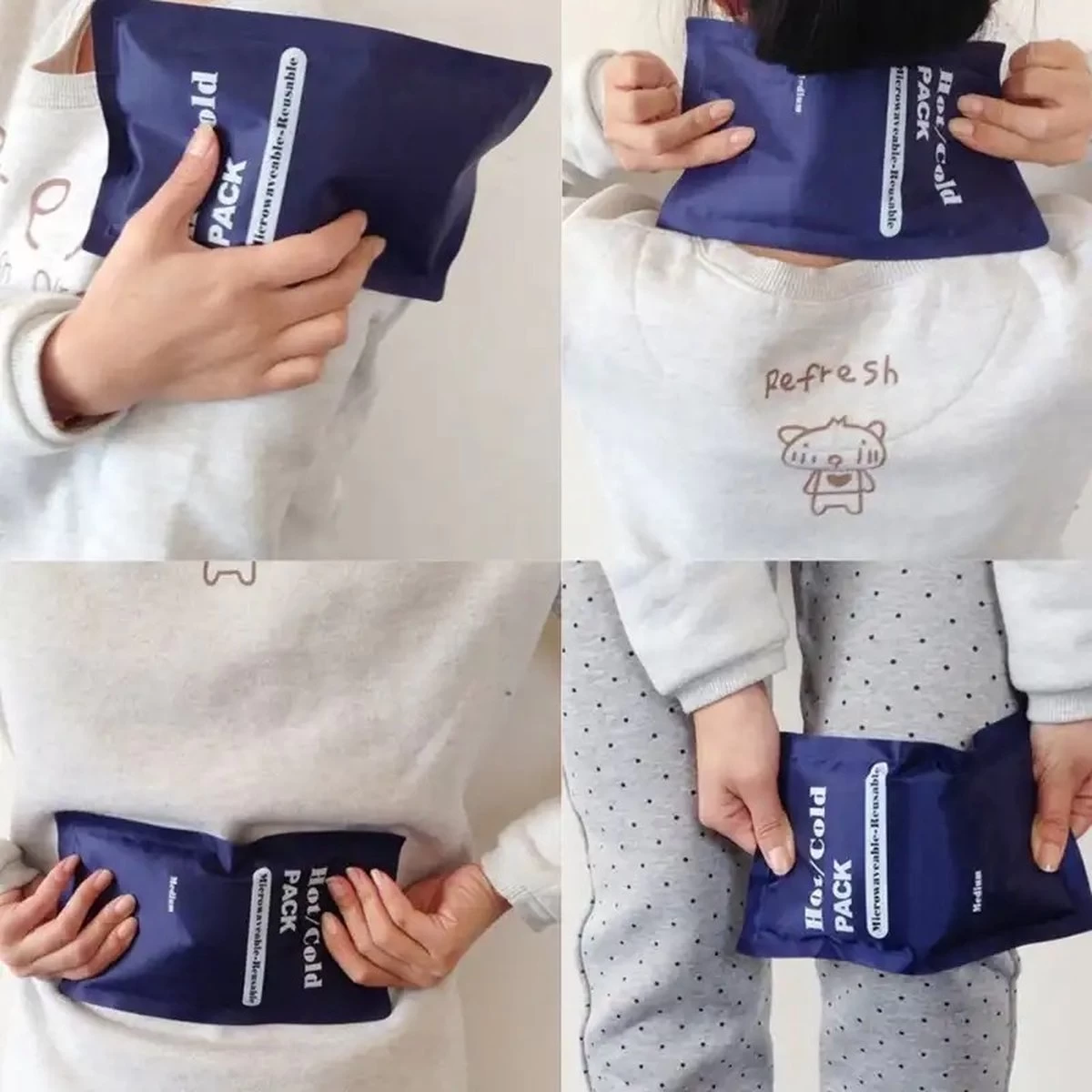 CloudNoon Koelelement - Ice Pack - Koel Pack - Hot En Cold Pack - Warmte Koude Compress - Herbruikbaar - Gel Pack - Nek Knie - Afbeelding 3