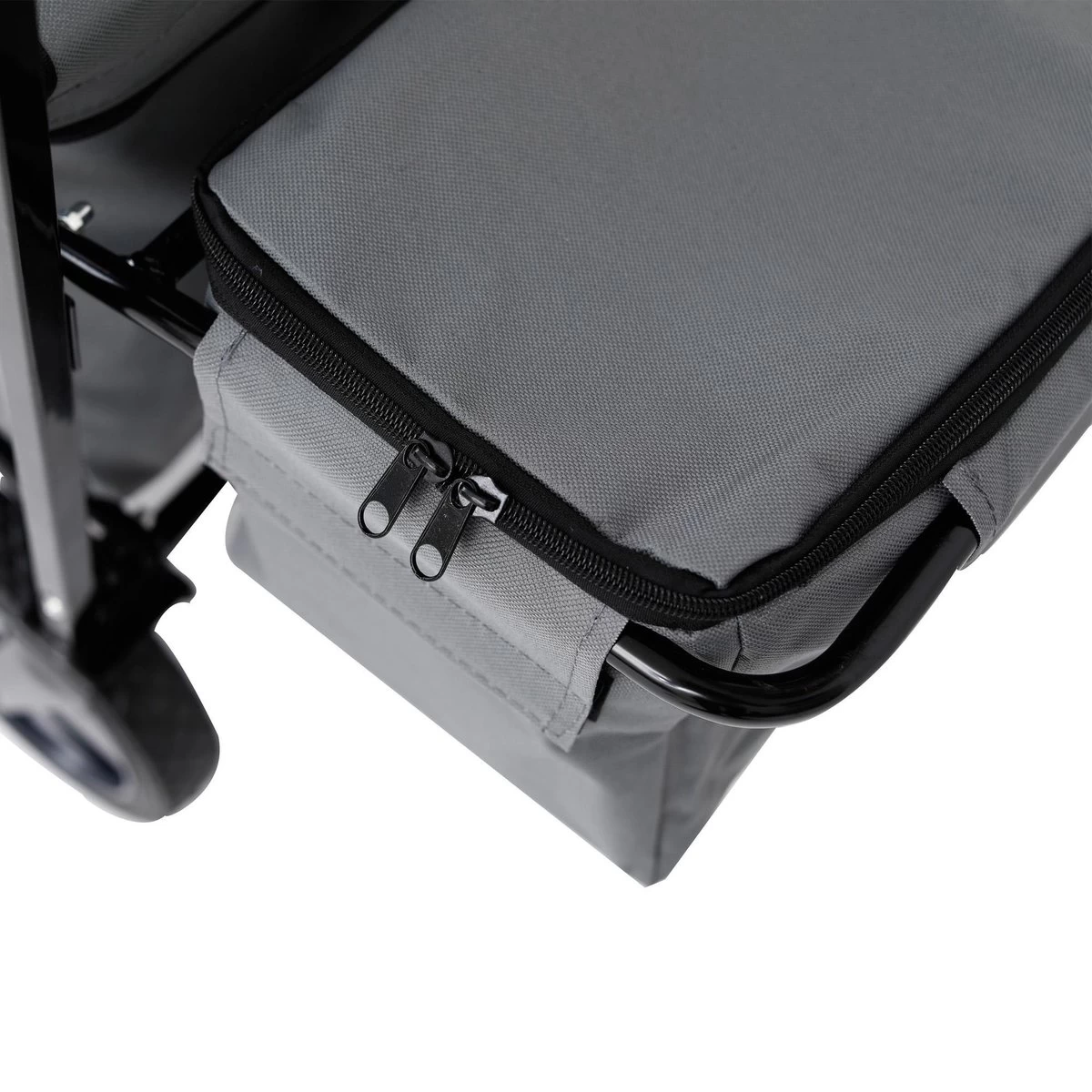 AREBOS Handwagen Vouwbare Dak Handwagen Vouwbare Trolley Uitrustingswagen Grijs - Afbeelding 10