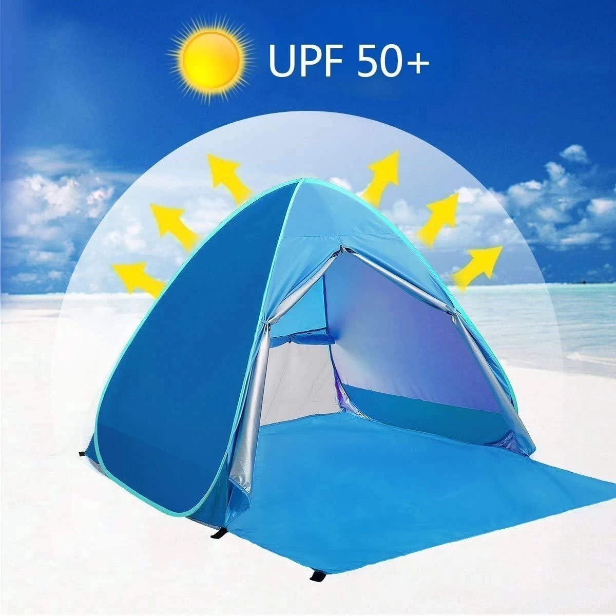 IGOODS Pop-up Tent - 2/3-Persoons - Blauw