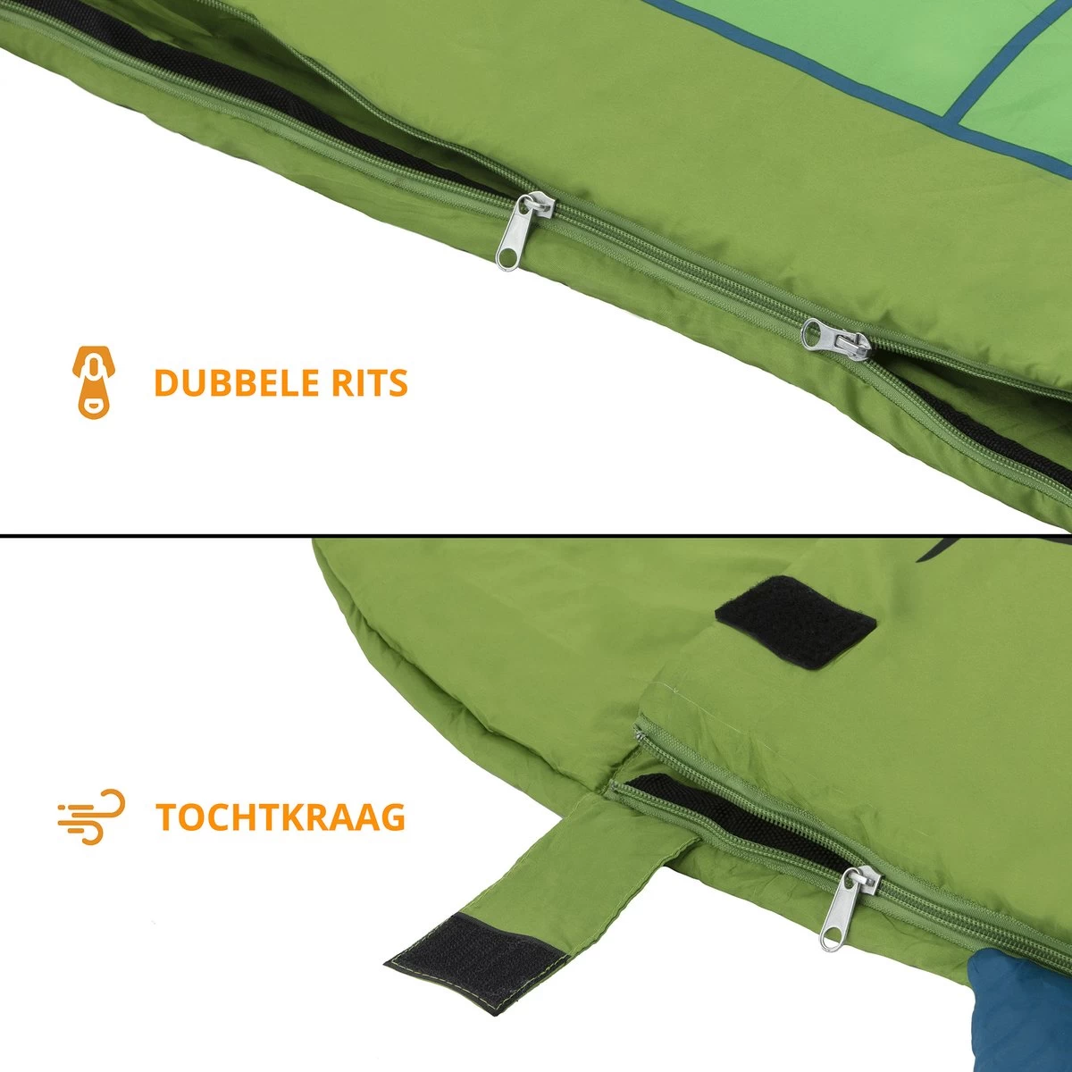 Dutch Mountains Kinderslaapzak Nijlpaard - 170 X 70cm Polyester - Zacht Lichtgewicht – Opberghoes - Afbeelding 7