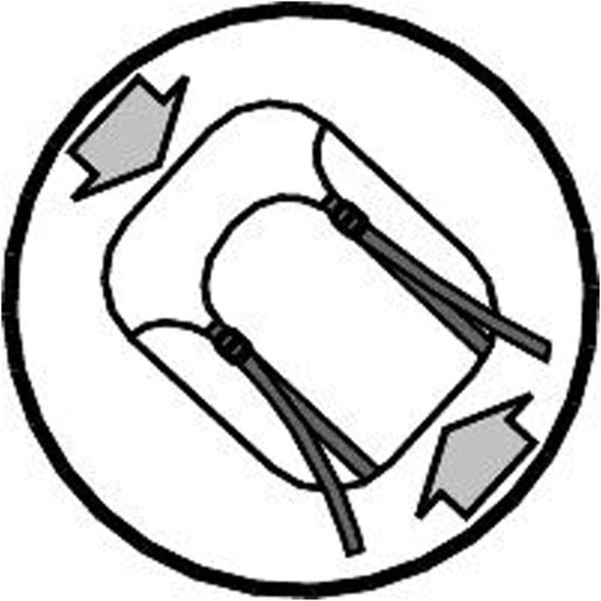 Outwell Slaapzak Contour Rits Links Zwart - Afbeelding 2