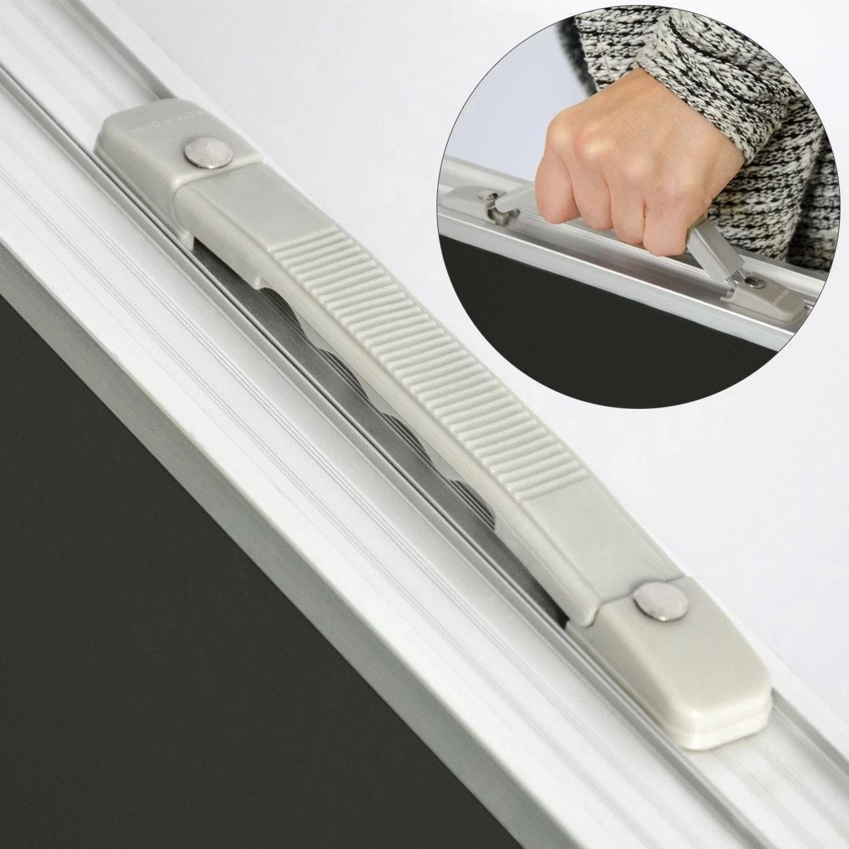 Aluminium Kampeertafel 120x60cm - Campingtafel Inklapbaar - 3-voudig Verstelbare Vouwtafel Antraciet - Afbeelding 4