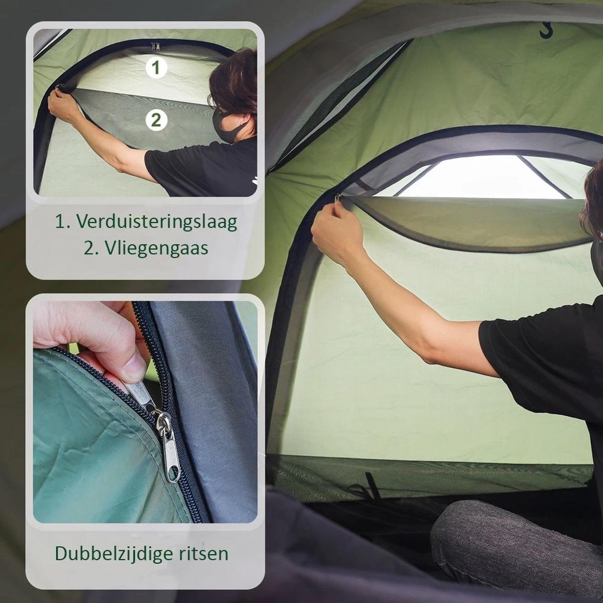 Sens Design Pop Up Tent - Tent - 2-3 Personen - Afbeelding 5