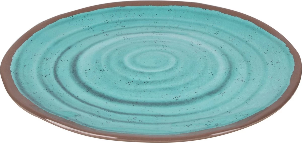 Bo-Camp Ontbijtbord - Halo - 100% Melamine - 4 Stuks - Aqua - Afbeelding 2