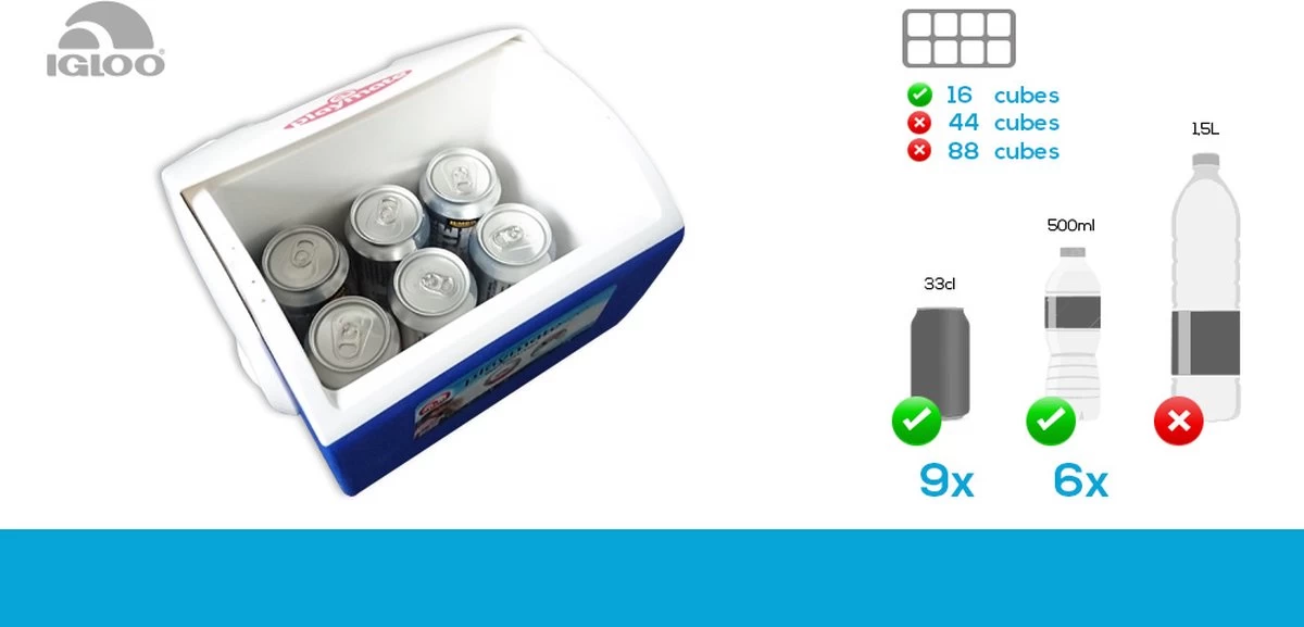 Igloo Playmate Pal - Kleine Koelbox - 6,6 Liter - Blauw - Afbeelding 4