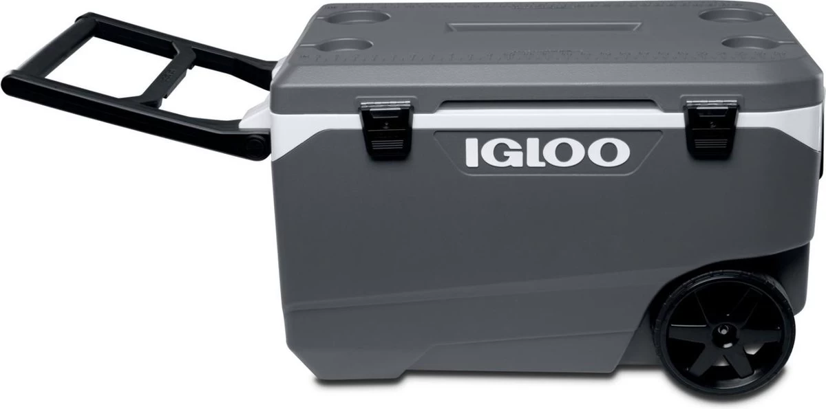 Igloo Latitude 90 Roller - Grote Koelbox Op Wielen - 85 Liter - Grijs - Afbeelding 8