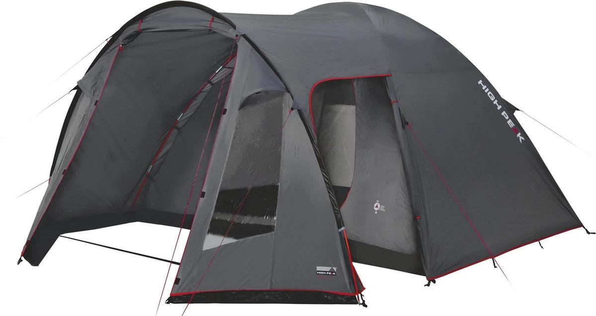High Peak Tessin 4 Koepeltent - 4-Persoons - Grijs