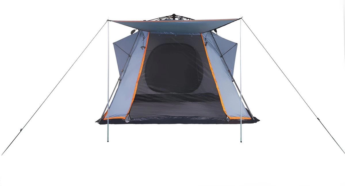 Where Tomorrow Gezinstent Met Zonnendak 300X395X200 Cm- Grijs - 5 Persoons