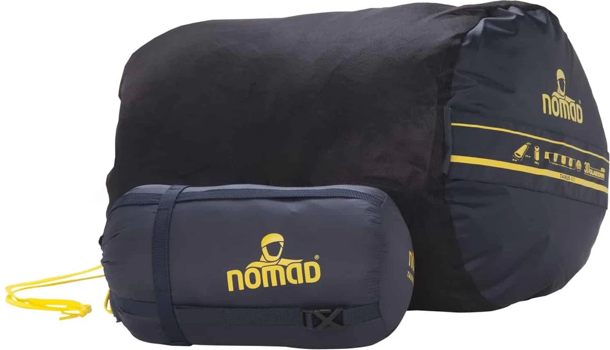 NOMAD® Taurus 400 Slaapzak | 210x80cm Grijs | Lichtgewicht & Kwalitatief | Slaapzak | Incl Hoes - Afbeelding 10
