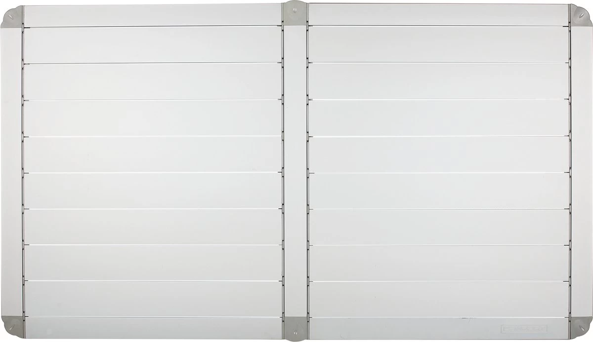 Campart Campingtafel XL TA-0806 - Opvouwbaar, Lichtgewicht En Met Verstelbare Poten - Kampeertafel Inklapbaar Inclusief Opbergtas - 140 X 80 X 70 Cm - Wit - Afbeelding 3