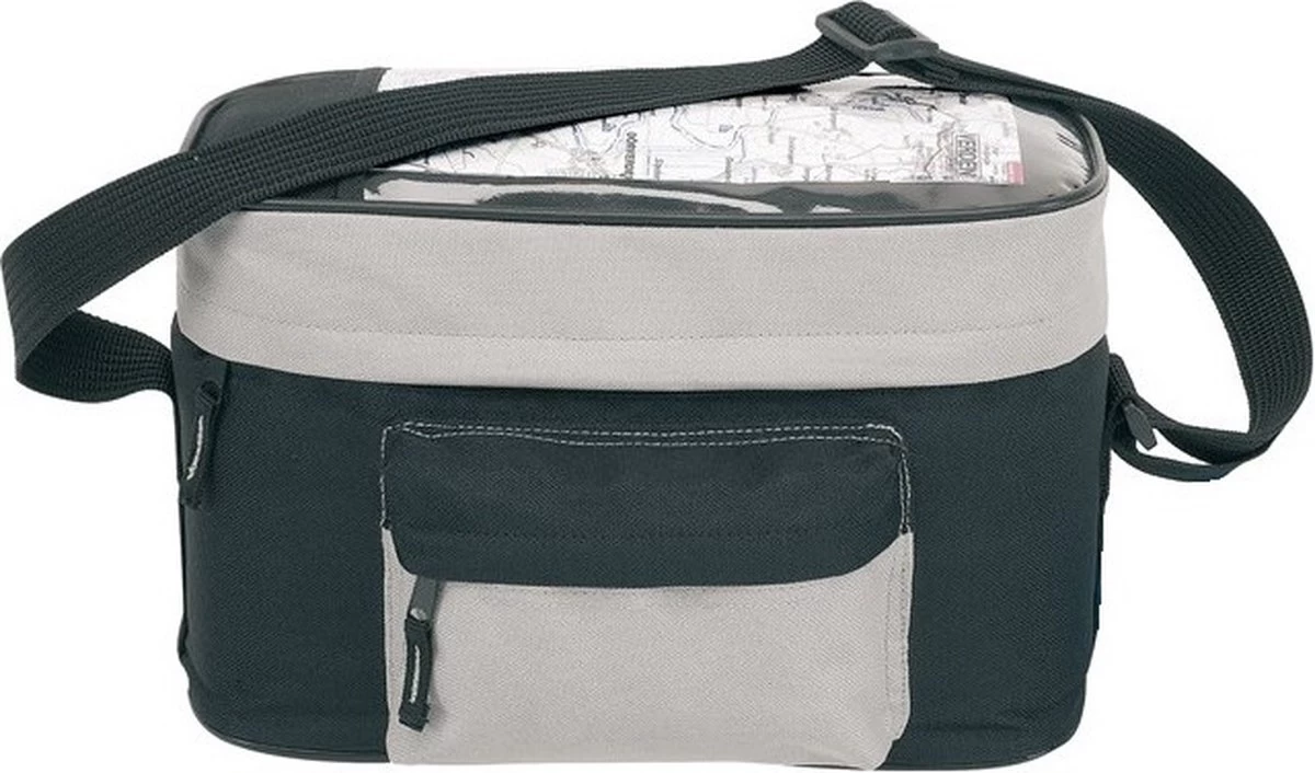 Merkloos Fiets Koeltas Zwart/grijs 8 Liter Inclusief 2 Koelelementen - Stuurtas / Fietskoeltas Voor De Fiets Met Koeltas - Fietstas Koeltas Voor Onderweg - Afbeelding 3