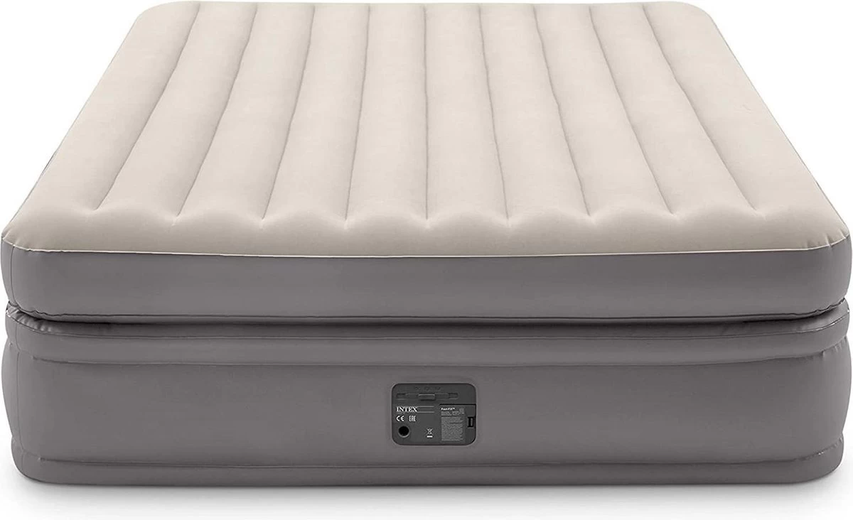 Intex Prime Comfort - Luchtbed - 2-Persoons - 152x203x51 Cm (BxLxH) - Grijs - Met Ingebouwde Motorpomp - Afbeelding 2