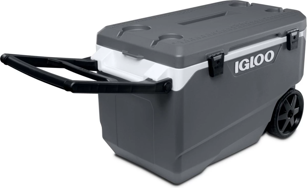 Igloo Latitude 90 Roller - Grote Koelbox Op Wielen - 85 Liter - Grijs - Afbeelding 10