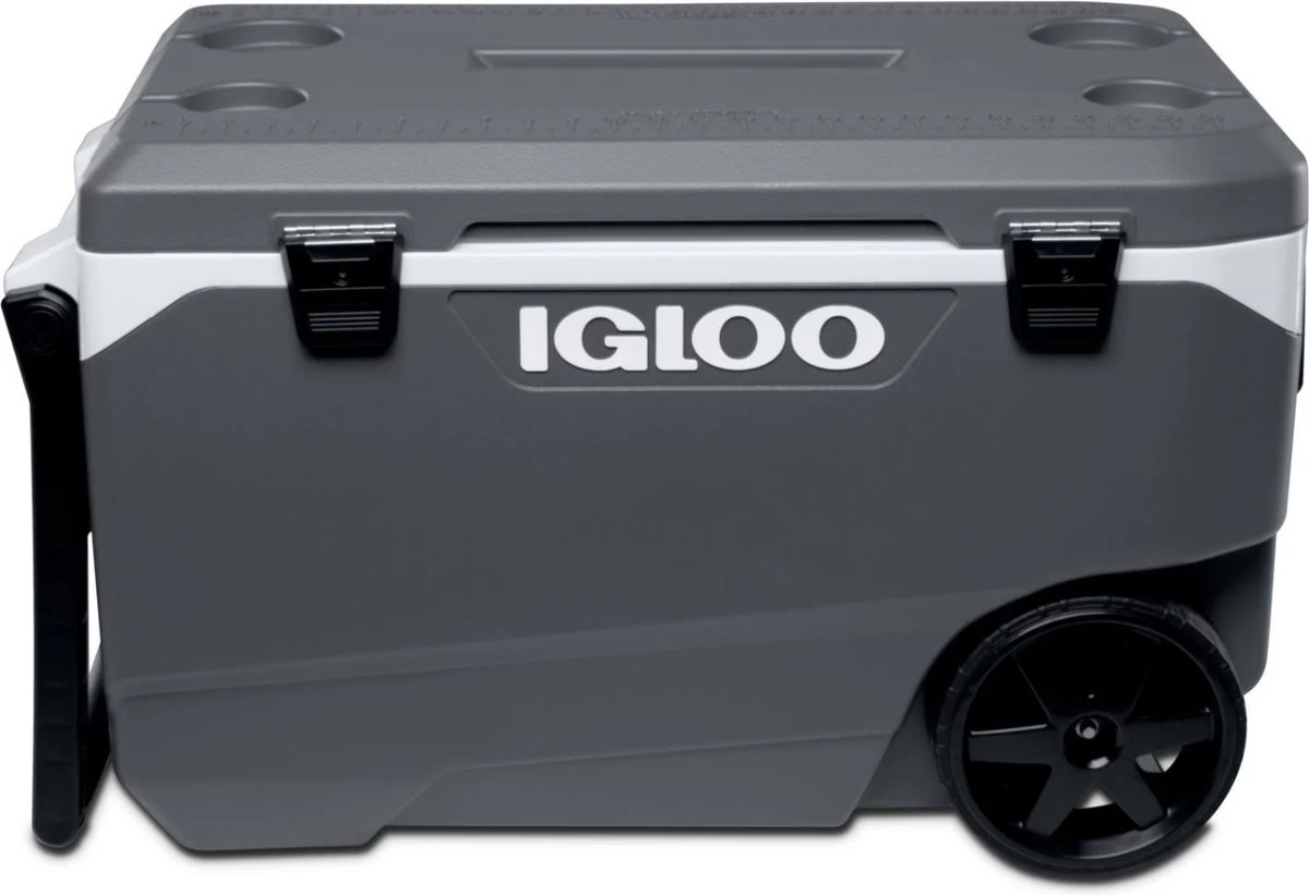 Igloo Latitude 90 Roller - Grote Koelbox Op Wielen - 85 Liter - Grijs