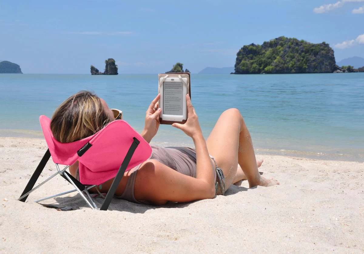 Y-ply Ruggensteuntje - Strandstoel - Opvouwbaar - Rood - Afbeelding 5