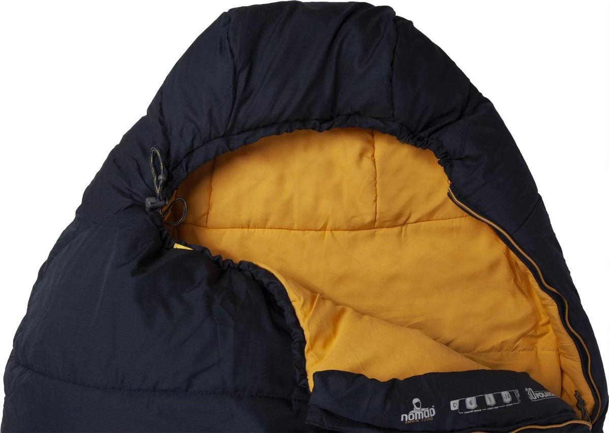 NOMAD® Inca 1200 Slaapzak | 210x80cm Blauw | Lichtgewicht & Kwalitatief | Mummy Slaapzak | Incl Hoes - Afbeelding 9