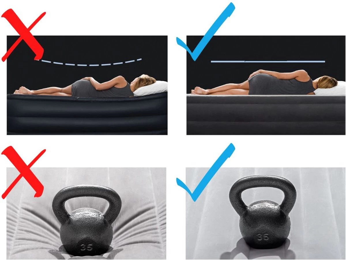 Intex Luchtbed - 1-Persoons - 76 X 191 X 25 Cm - Groen - Met Ingebouwde Voetpomp + Hoeslaken Wit + Reparatieset - Afbeelding 7