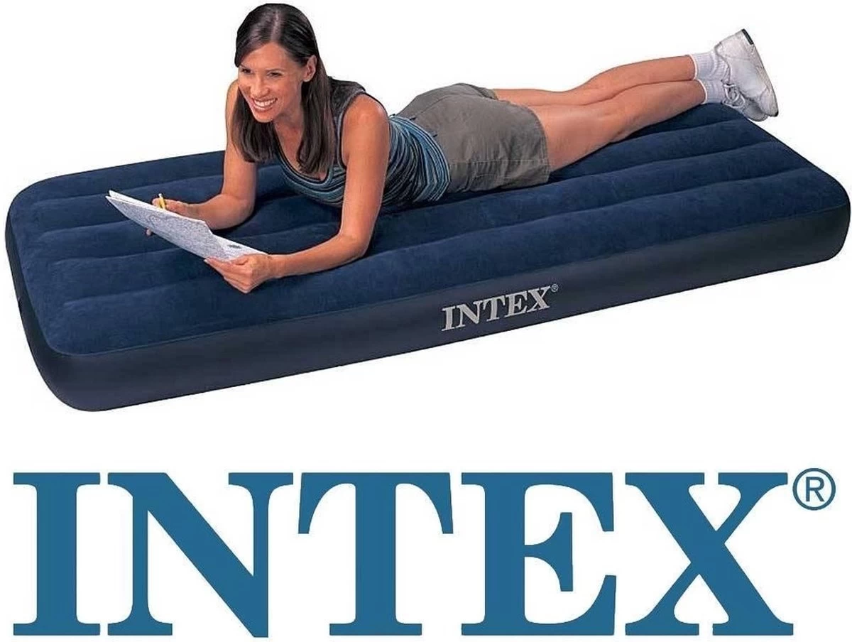 Intex Downy Twin Luchtbed - 1-persoons - 191x76x22 Cm - Afbeelding 19