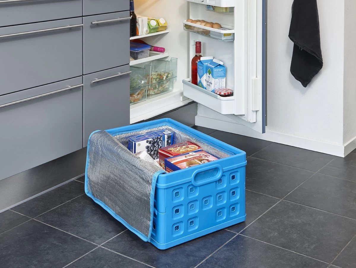 Sunware - Square Koeltas Blauw - Voor Vouwkrat 32L - 43 X 31 X 23 Cm - Afbeelding 2