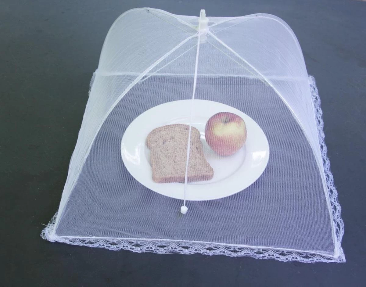 Vliegenkapjes Opvouwbaar 2 Stuks - Wit - 45 X 25 Cm | Flystopper - Afbeelding 2