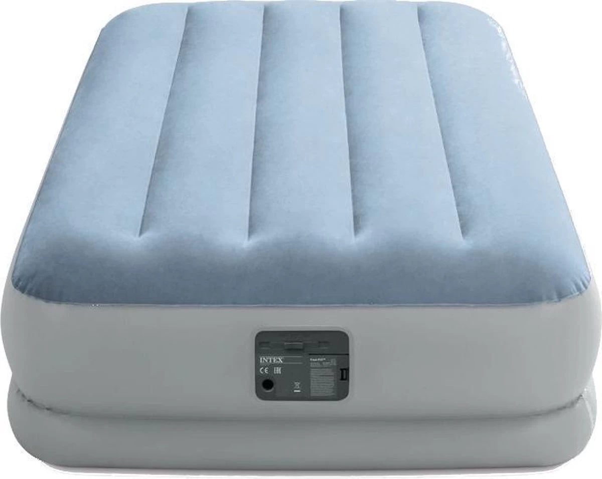 Intex 64166NP Raised Comfort Luchtbed 191x99x36 Cm Lichtblauw/Grijs - Afbeelding 2