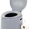 NordFalk Draagbaar Campingtoilet 6 Liter - Camping Toilet Met Binnenemmer - Incl. Deksel En Rolhouder