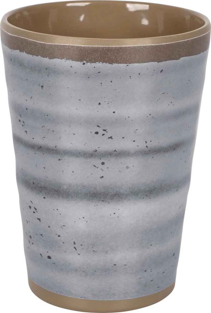 Bo-Camp 100% Melamine Halo Campingbeker - Grijs - 4 Stuks