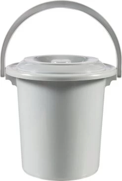 Curver Toiletemmer 10L Licht Grijs