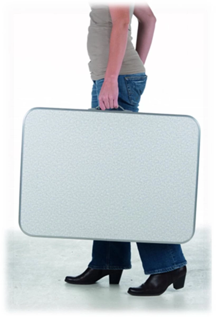 Merkloos Aluminium Inklapbare Tuintafel - Campingtafel - 80x60x68 Cm - Afbeelding 13