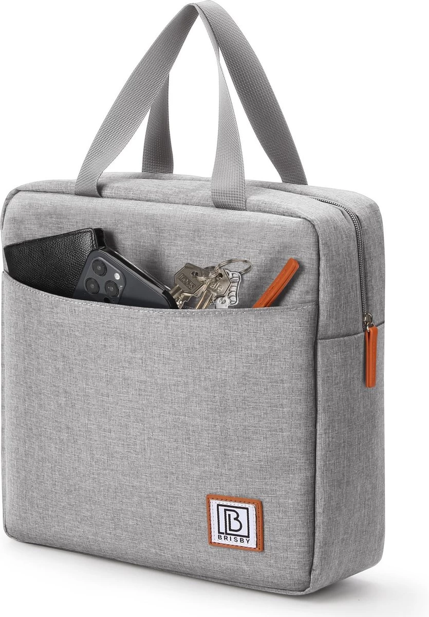 Brisby 4 Laags Geïsoleerde Koeltas - Lunchtas 7 Liter - Lichtgrijs - Afbeelding 2