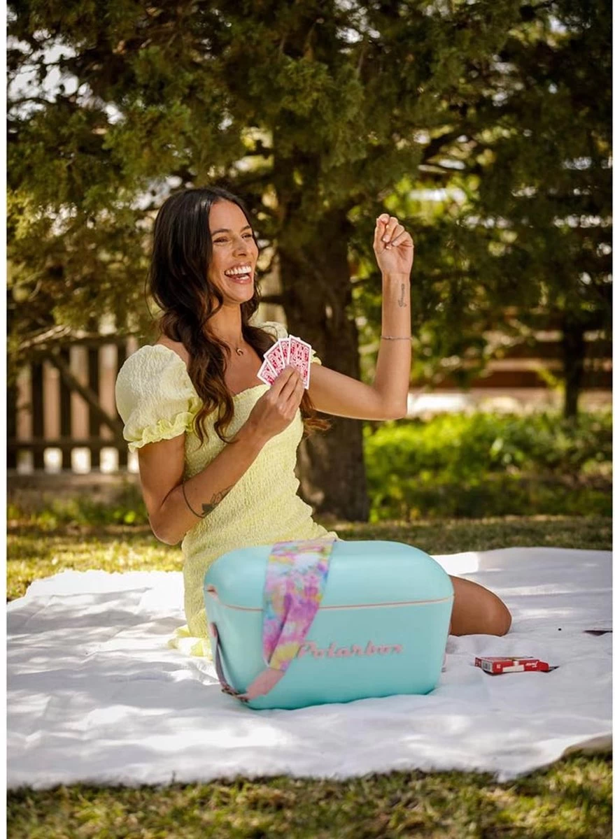 Merkloos Polarbox Koelbox Met Schouderband - Pastelgroen - 20 Liter - 45x30x(H)27cm - Afbeelding 4