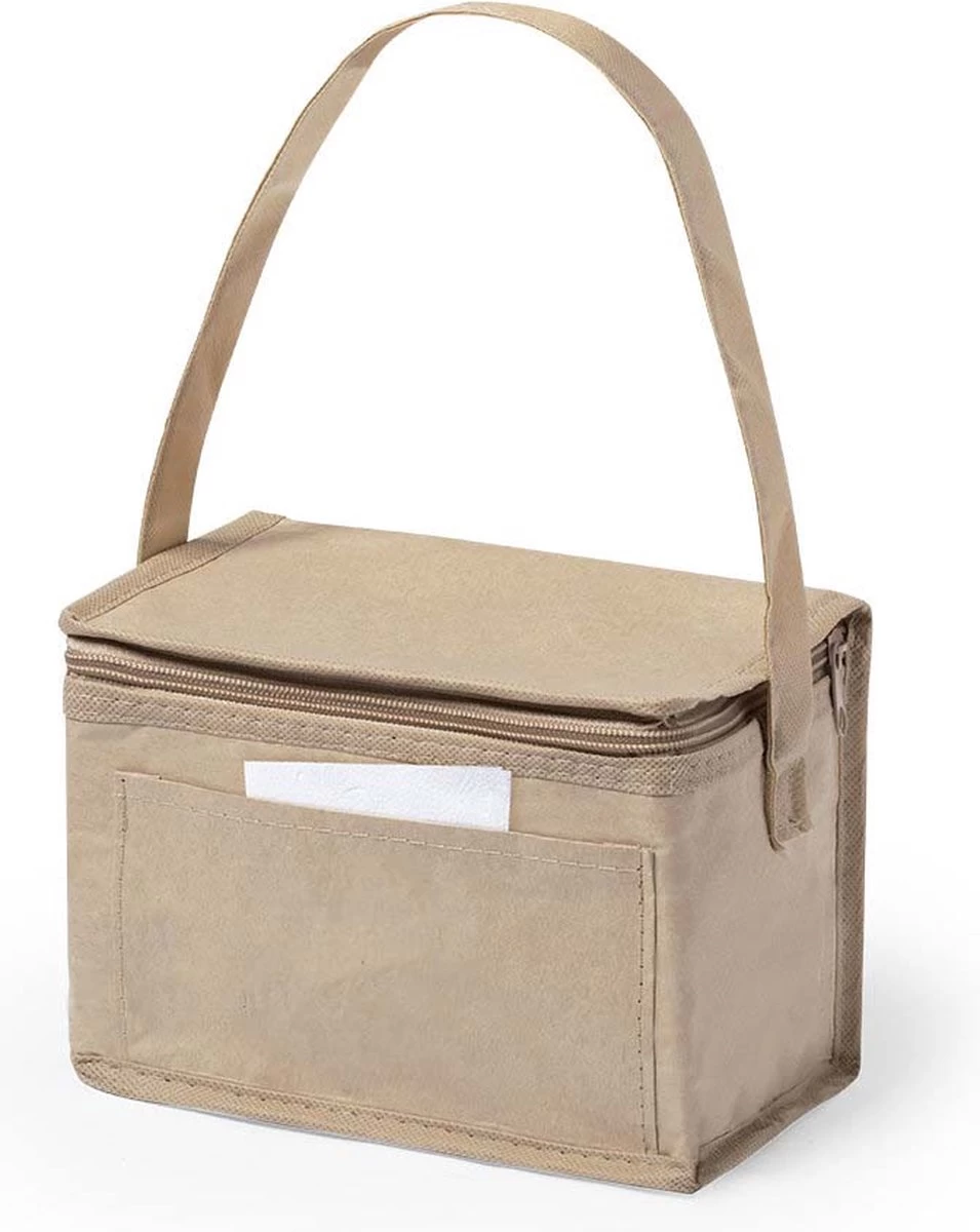 Merkloos Koeltas - Lunchtas - Koeltasje Lunch - Koelelementen - Isolatie - Volwassenen - Dames - Heren - Gerecycled - Papier - Aluminium